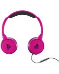 Ακουστικά με μικρόφωνο Cellularline - Music Sound 8862, ροζ - 3t