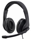 Ακουστικά με μικρόφωνο Hama - HS-P200, μαύρα - 1t