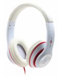 Ακουστικά με μικρόφωνο Gembird - MHS-LAX-W,λευκό/κόκκινο - 1t