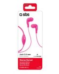 Ακουστικά με μικρόφωνο SBS - Mix 10, ροζ - 5t