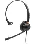 Ακουστικά με μικρόφωνο Tellur - Voice 510N Mono, μαύρα - 1t