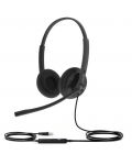 Ακουστικά με μικρόφωνο Yealink - UH34 Lite, MS, USB-A, μαύρα - 1t