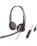 Ακουστικά με μικρόφωνο Addasound - EPIC 512 Duo, μαύρα/γκρι - 1t