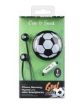 Παιδικά ακουστικά Cellularline - Cute & Sweet Goal, μαύρα - 1t