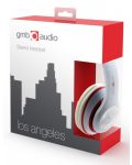 Ακουστικά με μικρόφωνο Gembird - MHS-LAX-W,λευκό/κόκκινο - 3t