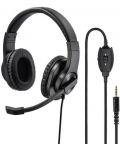 Ακουστικά με μικρόφωνο Hama - HS-P350, μαύρα - 4t