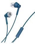 Ακουστικά με μικρόφωνο Nokia - Wired Buds WB-101, μπλε - 2t
