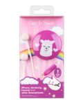 Παιδικά ακουστικά Cellularline - Cute & Sweet Lama, ροζ - 1t