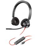 Ακουστικά Poly Plantronics - Blackwire 3320 MS, USB-C, μαύρα - 1t