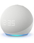 Smart ηχείο Amazon - Echo Dot 5, με ρολόι, λευκό - 2t