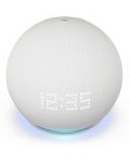 Smart ηχείο Amazon - Echo Dot 5, με ρολόι, λευκό - 5t
