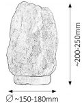 Φωτιστικό αλατιού  Rabalux - Rock 4130, 15 W, 25 cm - 5t