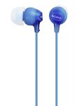 Ακουστικά με μικρόφωνο Sony MDR-EX15AP - μπλε - 3t