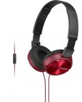 Ακουστικά με μικρόφωνο Sony MDR-ZX310AP - κόκκινα - 1t
