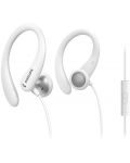 Σπορ Ακουστικά με μικρόφωνο Philips - TAA1105WT, λευκά - 1t