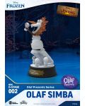 Αγαλματίδιο  Beast Kingdom Disney: Frozen - Olaf (Olaf Presents: The Lion King), 10 cm - 4t