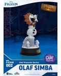 Αγαλματίδιο  Beast Kingdom Disney: Frozen - Olaf (Olaf Presents: The Lion King), 10 cm - 3t