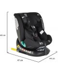 Κάθισμα αυτοκινήτου Moni - Serengeti, IsoFix, I-Size, 40-150 cm, μαύρο - 11t