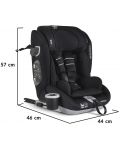 Κάθισμα αυτοκινήτου Cangaroo - Force, i-Size, IsoFix , 76-150 cm, μαύρο - 10t