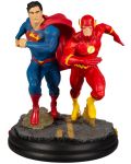 Αγαλματίδιο DC Direct DC Comics: Justice League - Superman & The Flash Racing (2nd Edition), 26 cm - 1t