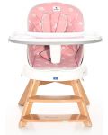 Καρέκλα φαγητού με περιστροφή Lorelli - Napoli, Pink Bears - 4t