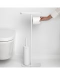 Βάση τουαλέτας με βούρτσα Brabantia - MindSet, Mineral Fresh White - 4t