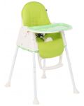 Καρέκλα φαγητού KikkaBoo - Creamy, πράσινο - 1t