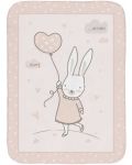 Σούπερ μαλακή παιδική κουβέρτα  KikkaBoo - Rabbits in Love , 80 x 110 cm - 1t