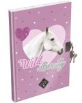 Μυστικό ημερολόγιο με λουκέτο Lizzy Card Wild Beauty Purple - A5 - 1t