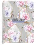Τετράδιο Black&White Crystal Garden - В5, 105  φύλλα, ποικιλία - 4t