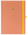 Σημειωματάριο με λινά καλύμματα Blopo - The Flamingo, διακεκομμένες σελίδες - 1t
