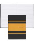 Σημειωματάριο Hugo Boss Gear Matrix - A5, σελίδες με γραμμές, κίτρινο - 3t