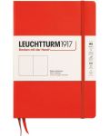 Σημειωματάριο Leuchtturm1917 New Colours - А5, με λευκές σελίδες, Lobster, σκληρό εξώφυλλο - 1t