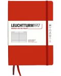 Σημειωματάριο Leuchtturm1917 Natural Colors - A5, κόκκινο, με γραμμές, σκληρό εξώφυλλο - 1t