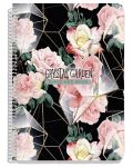 Τετράδιο Black&White Crystal Garden - В5, 105  φύλλα, ποικιλία - 3t
