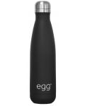 Θερμικό μπουκάλι καροτσιού Еgg 2 - Matt Black, 500 ml - 1t