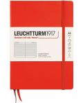 Σημειωματάριο Leuchtturm1917 New Colors - A5, σελίδες γραμμών, Lobster, σκληρό εξώφυλλο - 1t