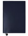 Σημειωματάριο Victoria's Journals Smyth Flexy - Σκούρο μπλε, πλαστικό εξώφυλλο, 96 φύλλα, А5 - 1t