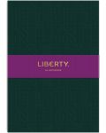 Σημειωματάριο Liberty Tudor - A5, πράσινο, ανάγλυφο - 1t