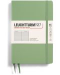 Σημειωματάριο Leuchtturm1917 Paperback - B6+, ανοιχτό πράσινο, σελίδες με γραμμές, σκληρό εξώφυλλο - 1t