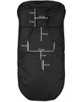 DoRechi Καθολικός υπνόσακος καροτσιού με μαλλί προβάτου Trend  μαύρο - 8t