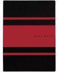 Σημειωματάριο Hugo Boss Gear Matrix - A5, σελίδες με γραμμές, κόκκινο - 1t