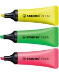 Δείκτης κειμένου Stabilo Neon - 3 χρώματα - 2t