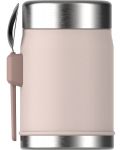 Βάζο θερμός για φαγητό с лъжичка Stanley The Legendary - Rose Quartz, 400 ml - 3t