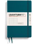 Σημειωματάριο Leuchtturm1917 Paperback - B6+,πράσινο, διακεκομμένες σελίδες, σκληρό εξώφυλλο - 1t