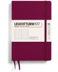 Σημειωματάριο Leuchtturm1917 Paperback - B6+, κόκκινο, διακεκομμένες σελίδες, σκληρό εξώφυλλο - 1t