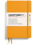 Σημειωματάριο Leuchtturm1917 Paperback - B6+, πορτοκαλί, σελίδες με γραμμές, σκληρό εξώφυλλο - 1t