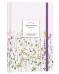 Σημειωματάριο Victoria's Journals Florals - Ανοιχτό μωβ, σκληρό εξώφυλλο, διακεκομμένες σελίδες, A5 - 1t