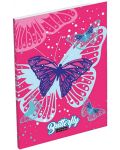Σημειωματάριο A7 Lizzy Card Pink Butterfly - 1t