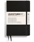 Σημειωματάριο Leuchtturm1917  Paperback - B6+, μαύρο, σελίδες με γραμμές, σκληρό εξώφυλλο - 1t